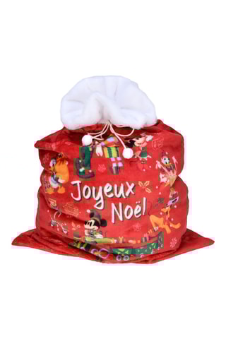 Sac à cadeaux de Noël en velours Disney - Rouge