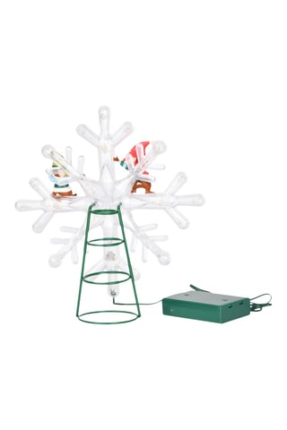 Cime de sapin flocon de neige Tic et Tac - Blanc