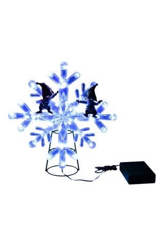 Cime de sapin flocon de neige Tic et Tac - Blanc