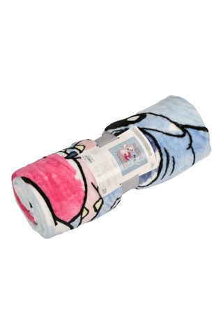 Plaid Stitch et Angel Lilo et Stitch Disney - Ciel et rose - 180 x 180 cm