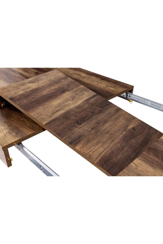 Table extensible Hudson - Imitation bois et noir