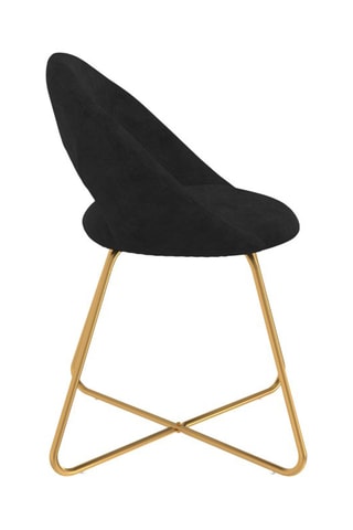 2 chaises Malone - Noir et doré