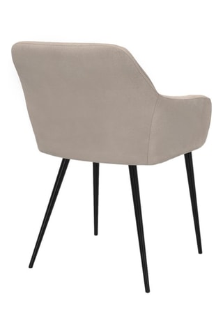 2 chaises Ariana - Taupe et noir