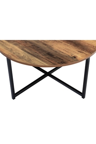 Table basse Elize - Noir et imitation bois