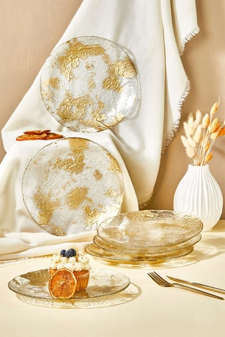 6 assiettes à dessert - 21 cm