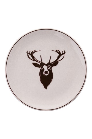 6 assiettes à dessert en porcelaine - 19,3 cm