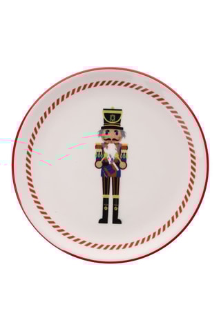 6 assiettes à dessert en porcelaine - 19,3 cm