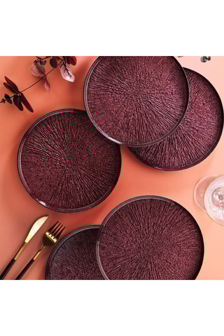 6 assiettes à dessert - 21 cm