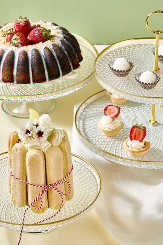 Serviteur muet et 2 présentoirs à gâteau