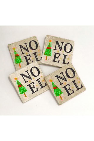 4 dessous de verre - 10 x 10 cm