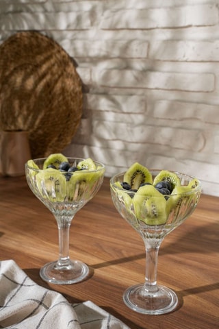 6 coupes à glace - 10,5 x 10,5 x 5,5 cm