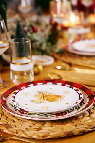 6 assiettes à dessert en céramique - 10 cm