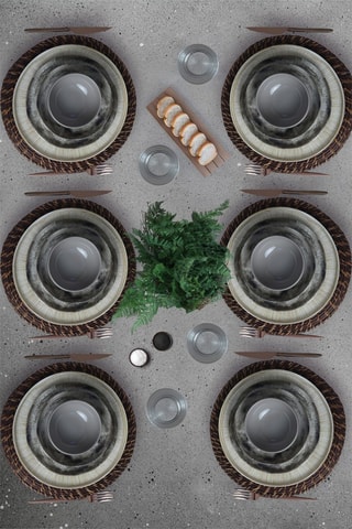 Service en grès céramique - 24 pièces