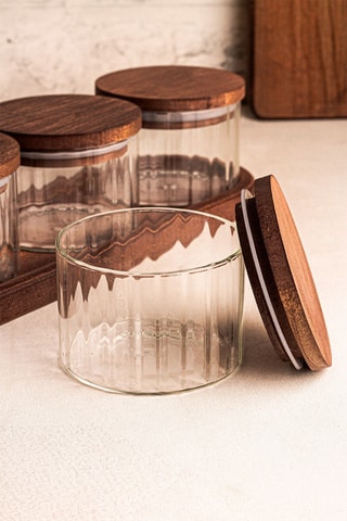 Service à bols en bois - 9 pièces