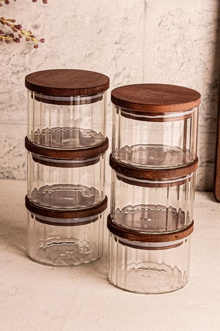 Service à bols en bois - 12 pièces