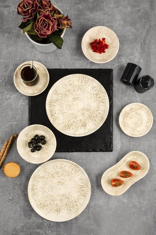 Service à petit-déjeuner en porcelaine - 26 pièces