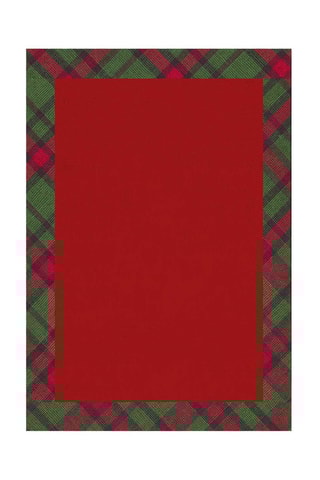 Nappe rectangulaire - Rouge et vert - 140 x 180 cm