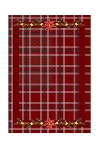 Nappe rectangulaire - Rouge - 140 x 220 cm