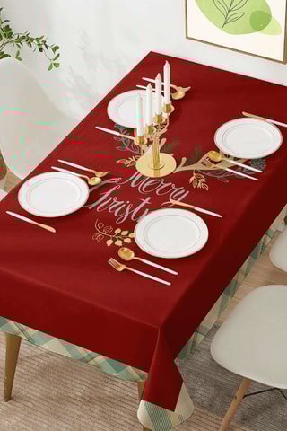 Nappe rectangulaire - Rouge - 140 x 300 cm