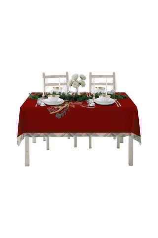 Nappe rectangulaire - Rouge - 140 x 300 cm