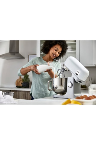 Robot patissier multifonctions 5 l - 1000 W - Blanc et argenté