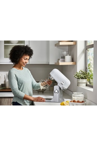 Robot patissier multifonctions 5 l - 1000 W - Blanc et argenté