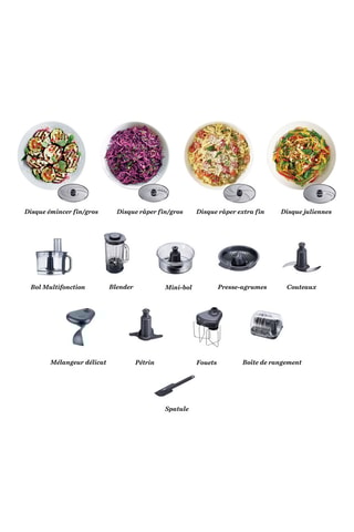 Robot multifonction MultiPro SenseTM - 3,5 l - 11 accessoires - Gris