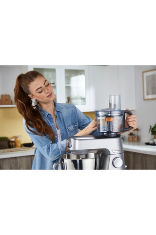 Hachoir multifonction - 2,4 l - Gris et transparent