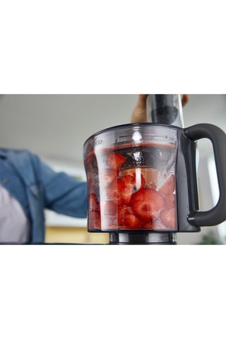 Hachoir multifonction - 2,4 l - Gris et transparent