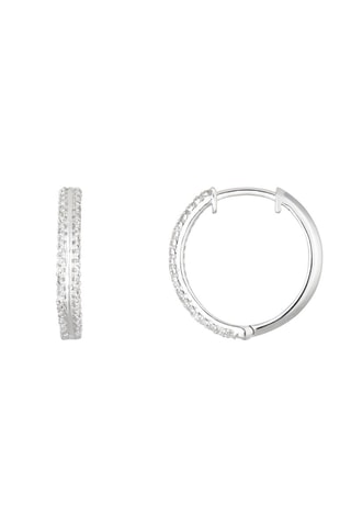 Argolas Adèle Ouro branco e diamantes