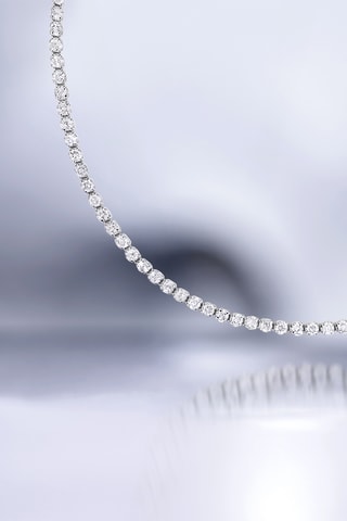 Pulseira Sublime Rivière - Ouro branco e diamantes