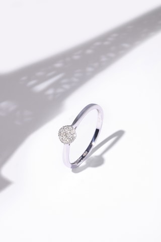 Anel Mon Unique Ouro branco e diamantes