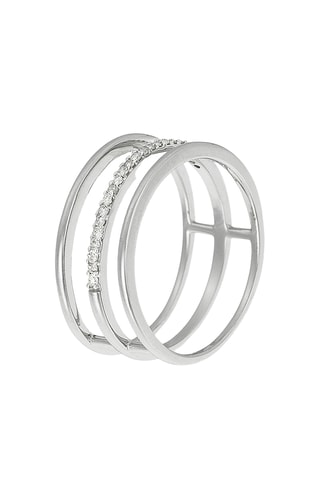 Anel Rêveuse Ouro branco e diamantes