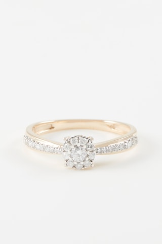 Anel 
Ouro amarelo e diamantes