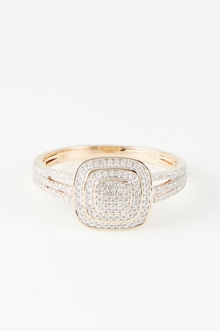 Anel Ramona 
Ouro amarelo e diamantes