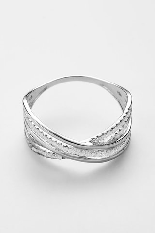 Anel Lampang Ouro branco e diamantes