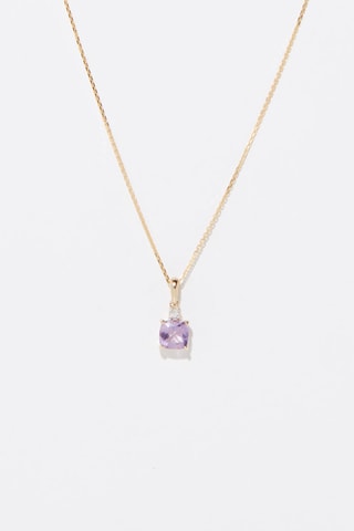 Pendente Tonga Ouro amarelo, diamante e ametista