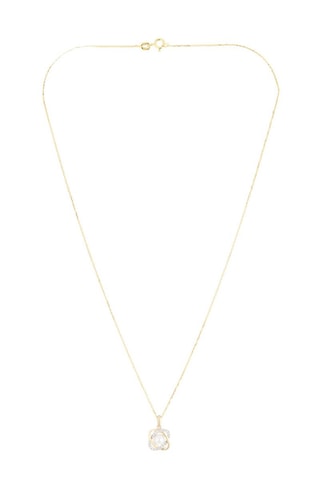 Pendente Gostivar - Ouro amarelo, diamantes e pérola de cultura