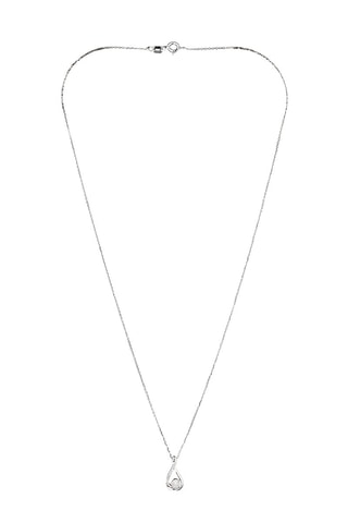 Pendente Kourtney  Ouro branco e diamantes