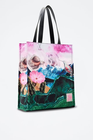 Tote-bag - Rose et bleu