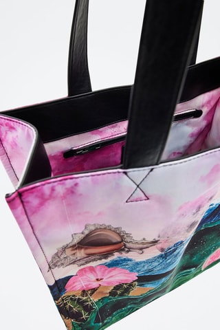 Tote-bag - Rose et bleu