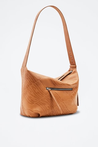 Sac porté épaule en cuir - Marron clair