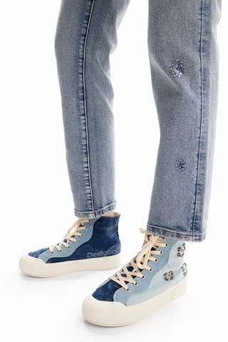 Baskets montantes - Bleu