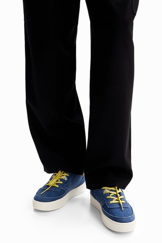 Baskets plateformes - Bleu