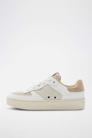 Baskets plateformes en cuir - Blanc