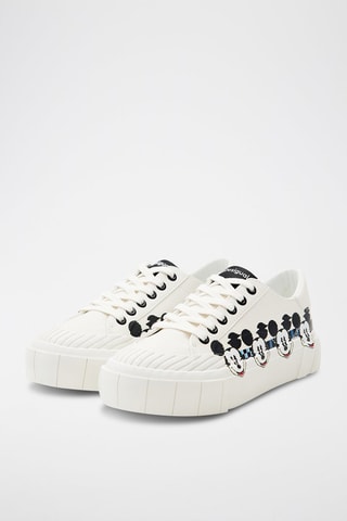 Sneakers plateformes Mickey Disney - Blanc