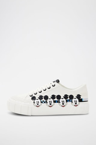 Sneakers plateformes Mickey Disney - Blanc