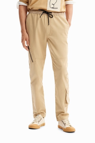 Pantalon droit - Beige