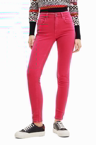 Pantalon slim - Rose