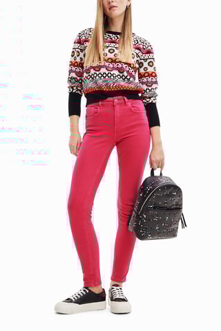 Pantalon slim - Rose